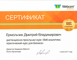 Сертификат по Веб-аналитике